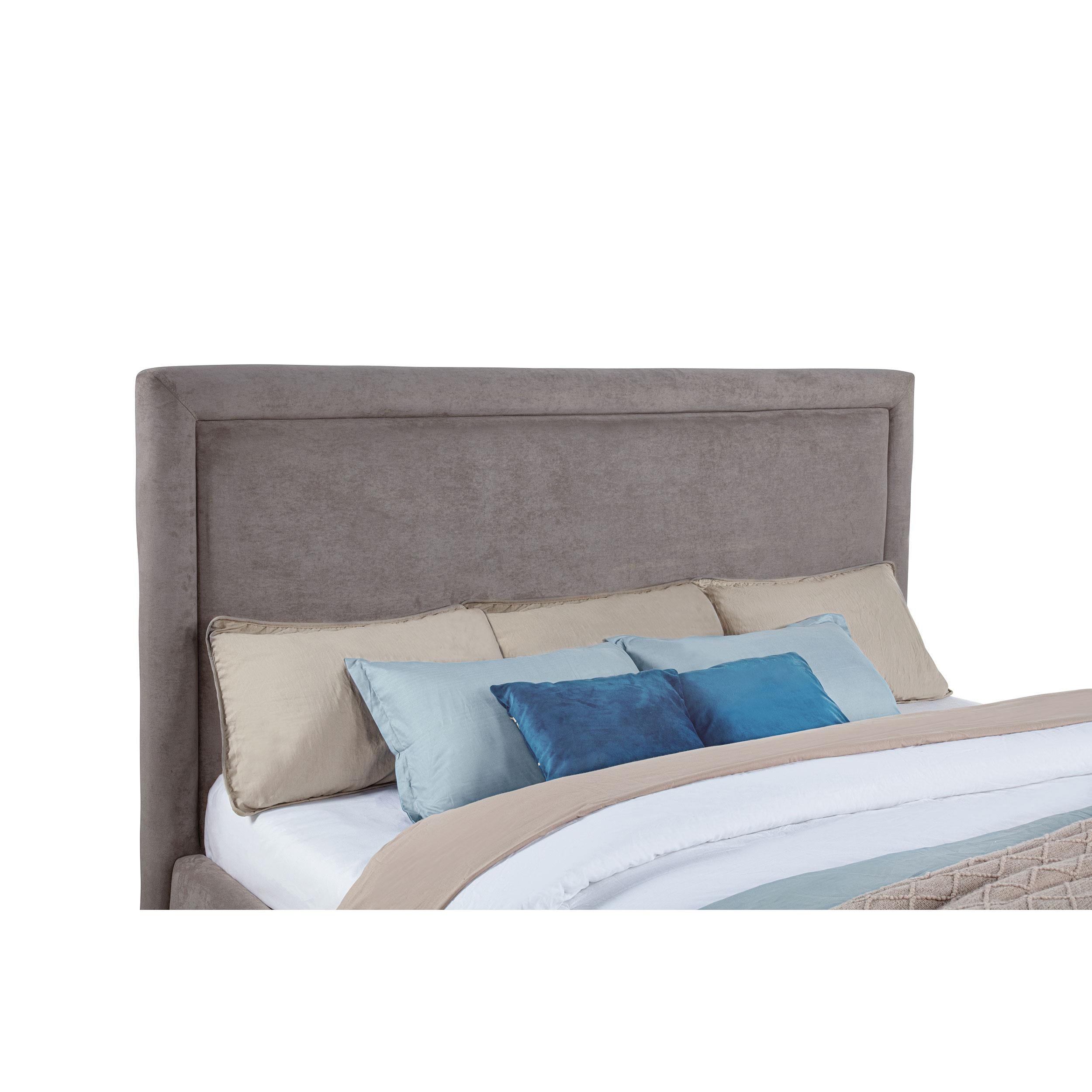 Coaster Furniture Lawson 315835MKE 54-inch Upholstered Eastern King Platform Bed - Mushroom IMAGE 1